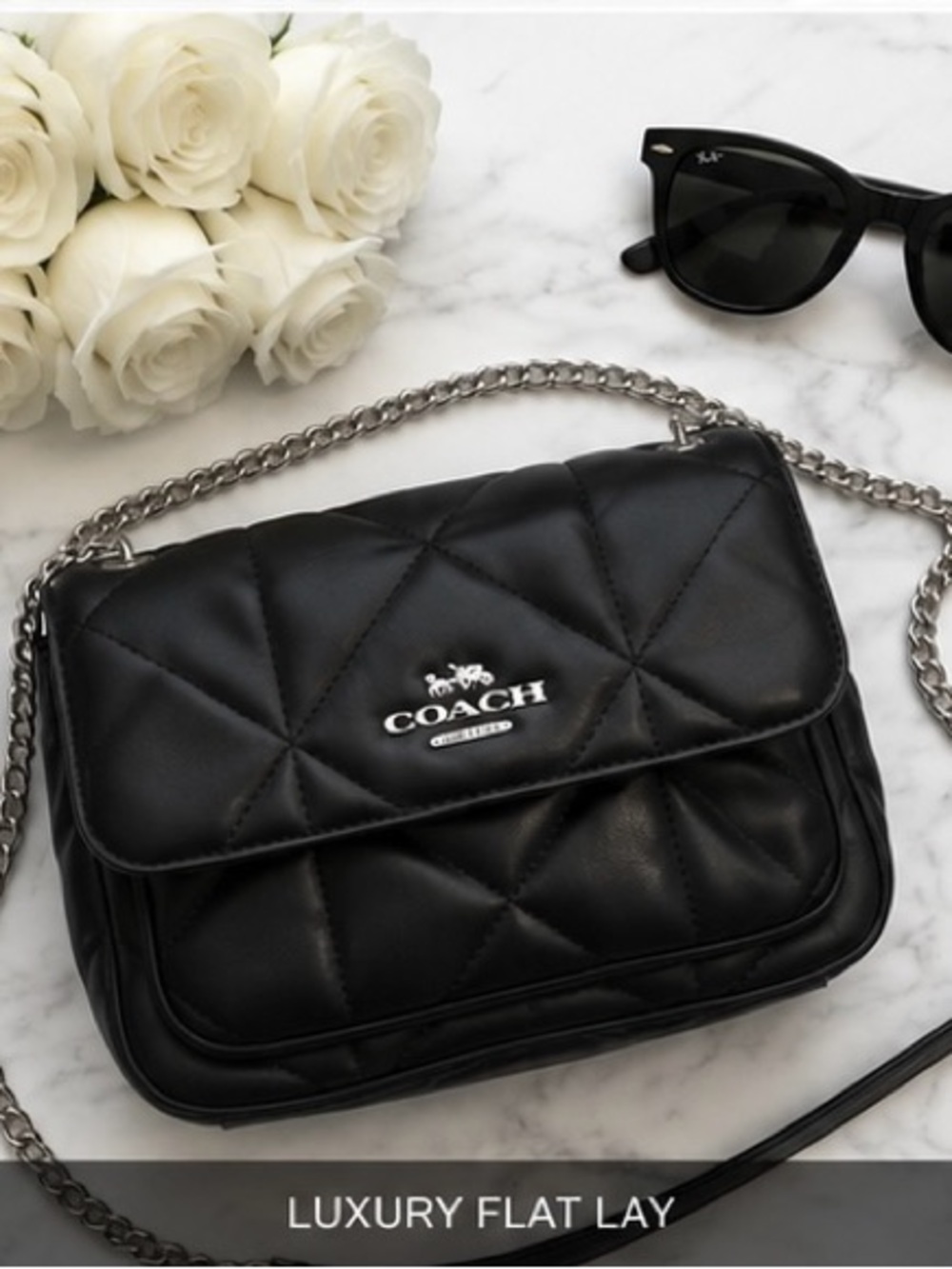 Coach klare crossbody 25 black quilted leather bag - Picture 10 of 14